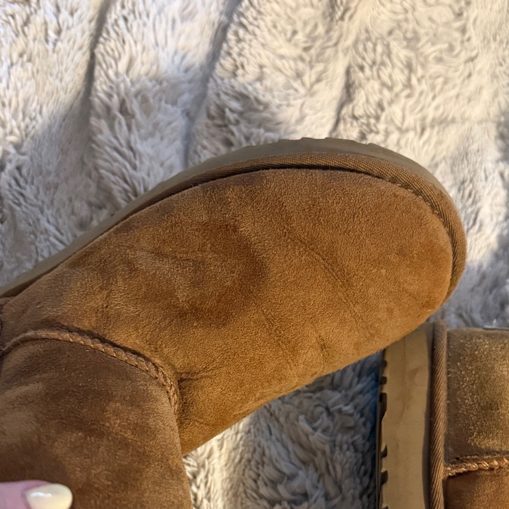 UGG Brown Shearling Winter Boots - Picture 3 of 6